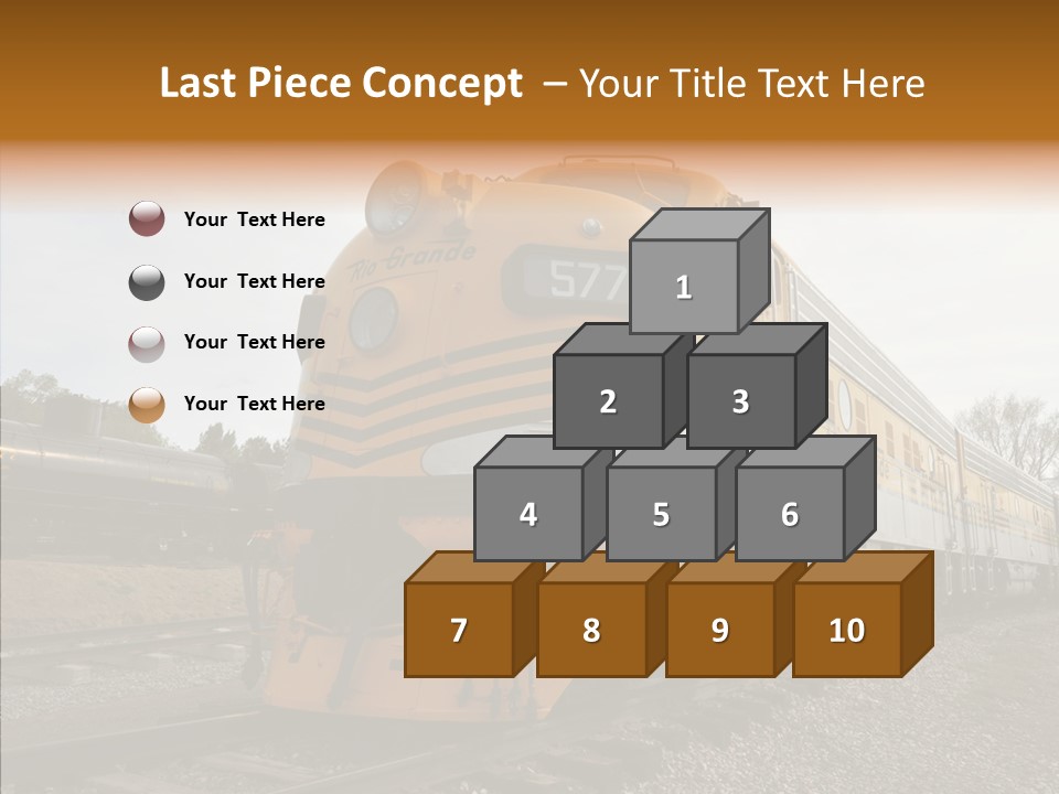 Light Funnel Tracks PowerPoint Template