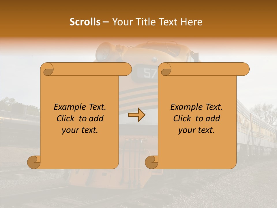 Light Funnel Tracks PowerPoint Template