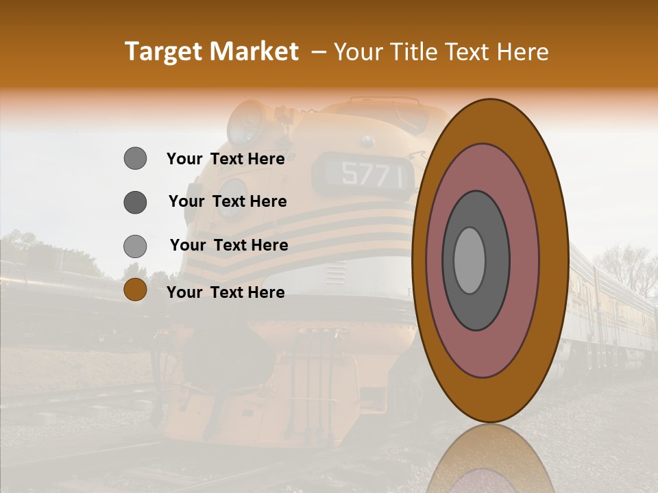 Light Funnel Tracks PowerPoint Template