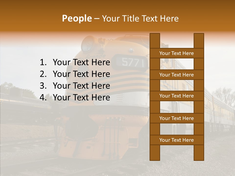 Light Funnel Tracks PowerPoint Template