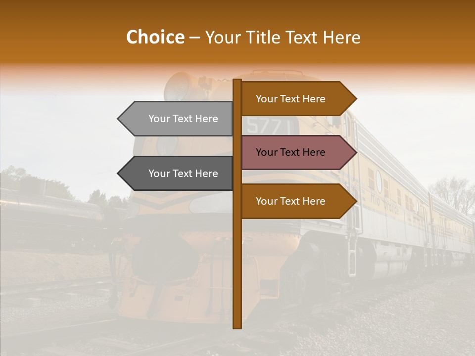 Light Funnel Tracks PowerPoint Template