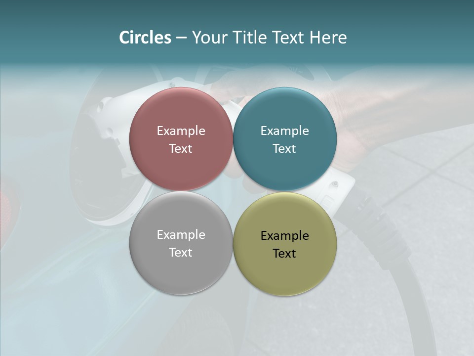 Clean Vehicle Hand PowerPoint Template