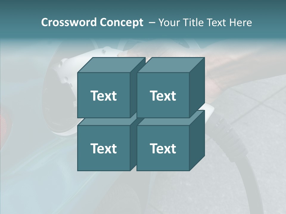 Clean Vehicle Hand PowerPoint Template