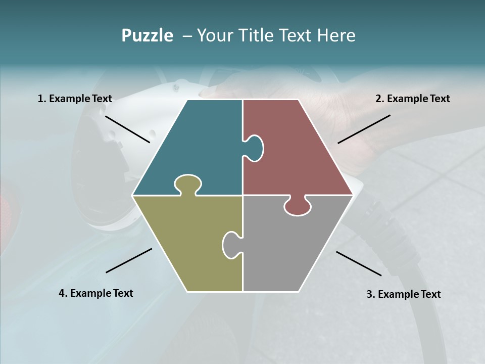 Clean Vehicle Hand PowerPoint Template