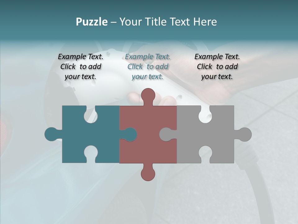 Clean Vehicle Hand PowerPoint Template