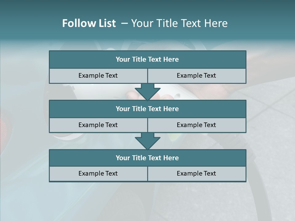 Clean Vehicle Hand PowerPoint Template