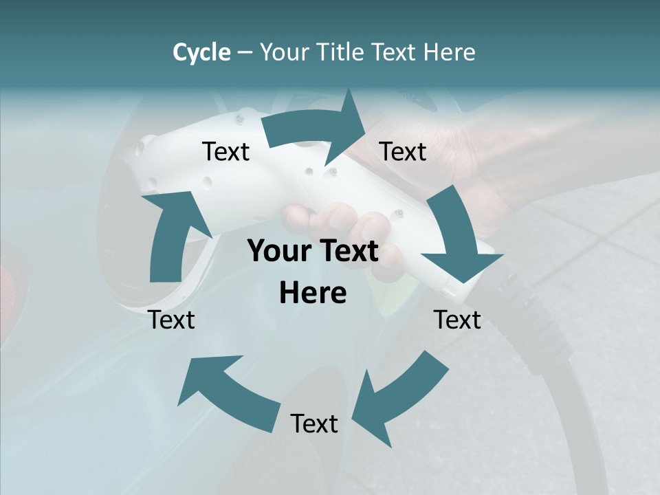 Clean Vehicle Hand PowerPoint Template