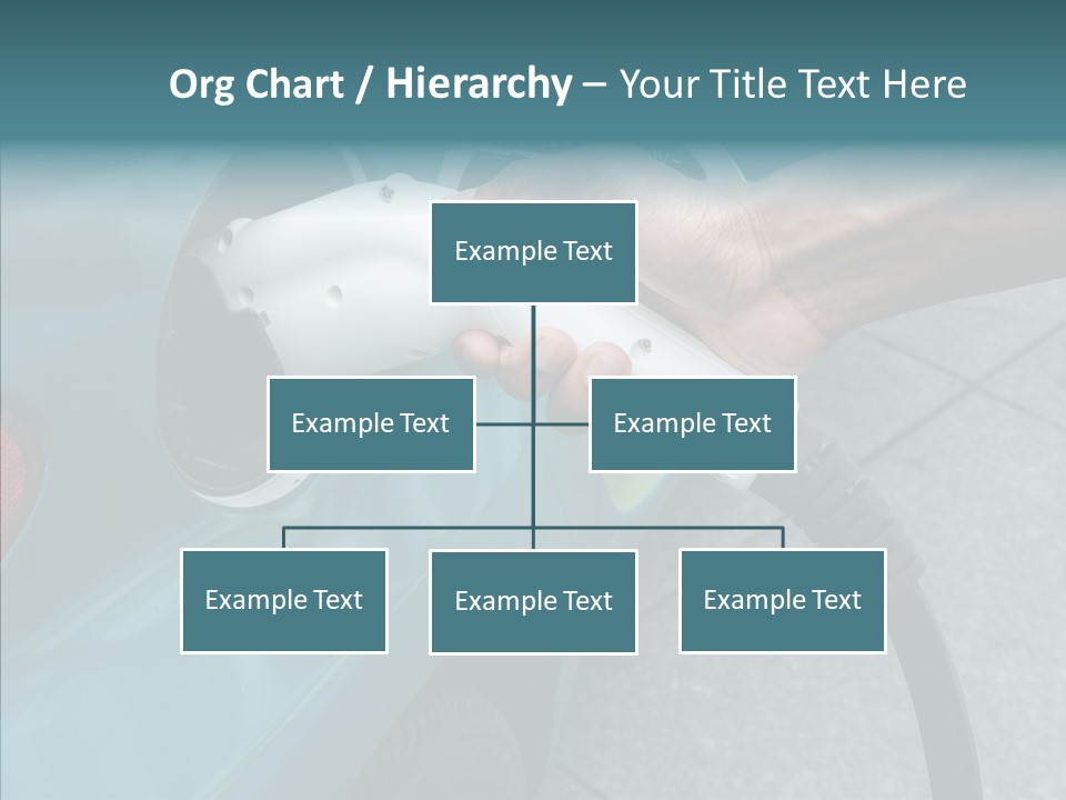 Clean Vehicle Hand PowerPoint Template
