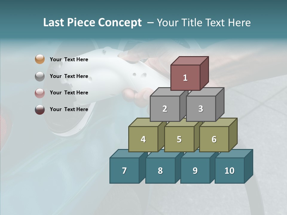Clean Vehicle Hand PowerPoint Template