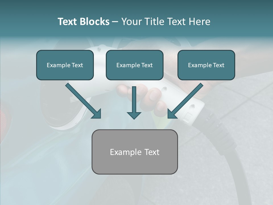Clean Vehicle Hand PowerPoint Template