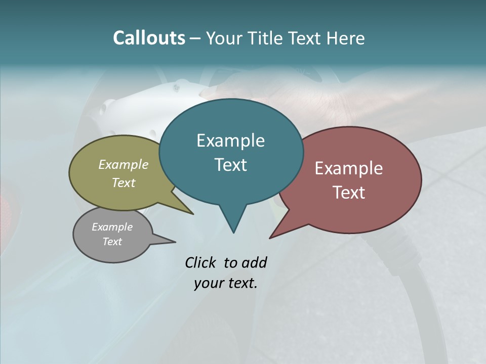 Clean Vehicle Hand PowerPoint Template