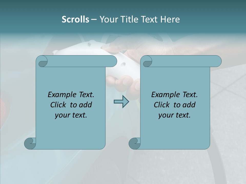 Clean Vehicle Hand PowerPoint Template