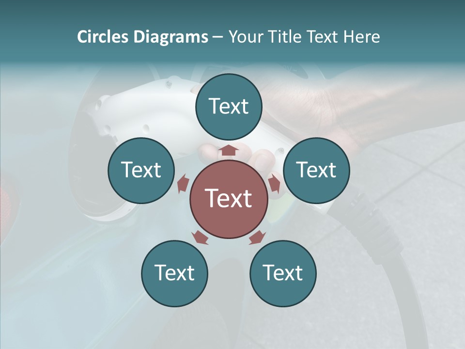 Clean Vehicle Hand PowerPoint Template