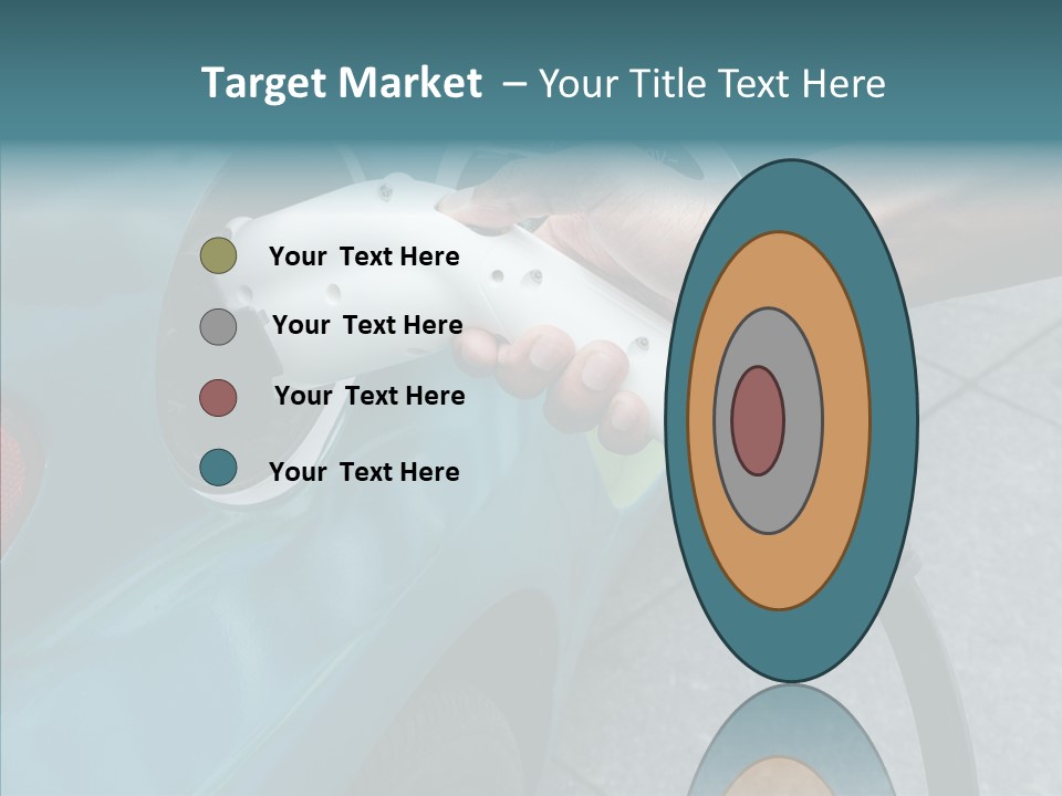 Clean Vehicle Hand PowerPoint Template