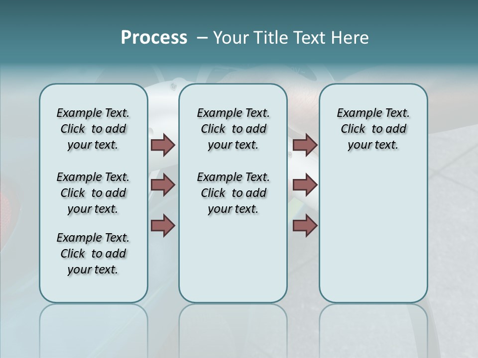 Clean Vehicle Hand PowerPoint Template