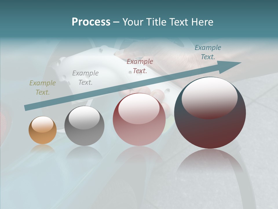Clean Vehicle Hand PowerPoint Template