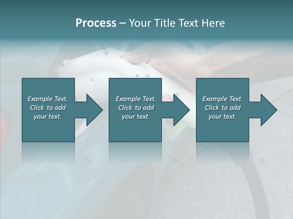 Clean Vehicle Hand PowerPoint Template