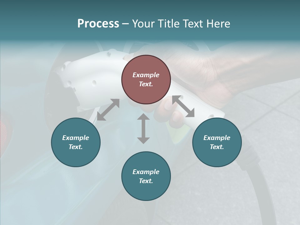 Clean Vehicle Hand PowerPoint Template