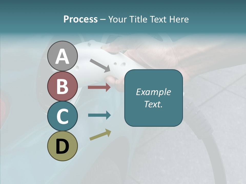 Clean Vehicle Hand PowerPoint Template