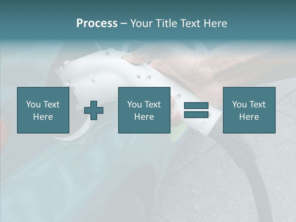 Clean Vehicle Hand PowerPoint Template