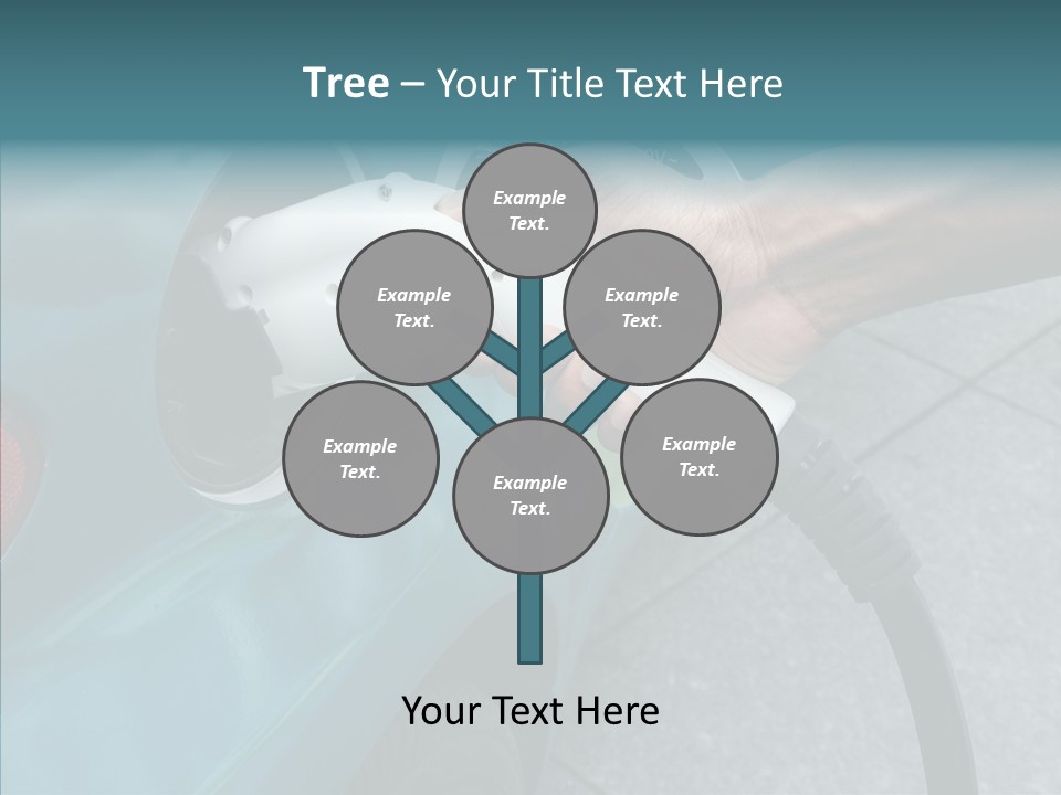 Clean Vehicle Hand PowerPoint Template