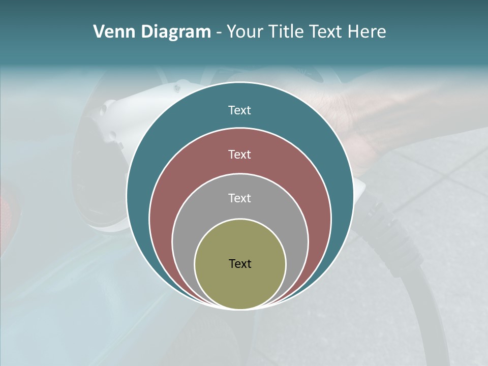 Clean Vehicle Hand PowerPoint Template