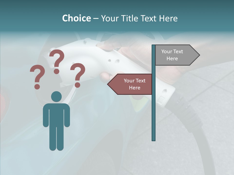 Clean Vehicle Hand PowerPoint Template