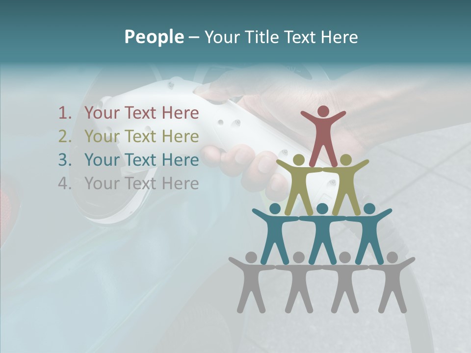 Clean Vehicle Hand PowerPoint Template