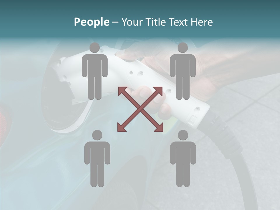 Clean Vehicle Hand PowerPoint Template