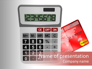 Money Customer Number PowerPoint Template