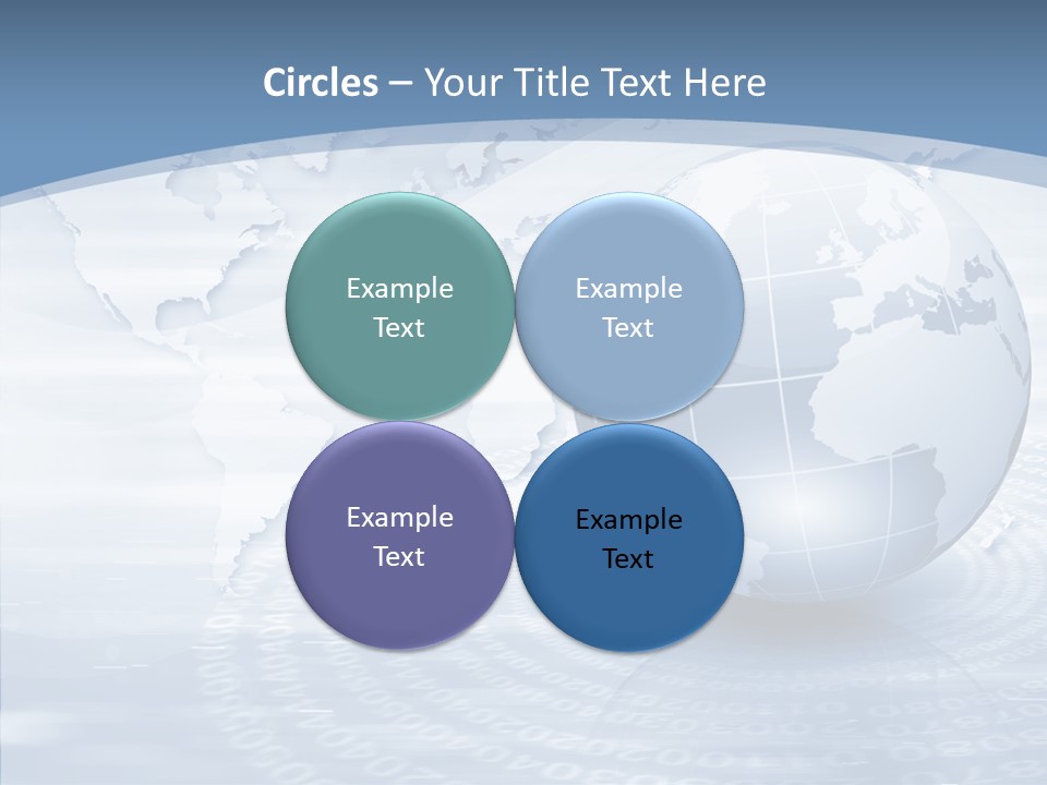 Symbol Global Arrow PowerPoint Template