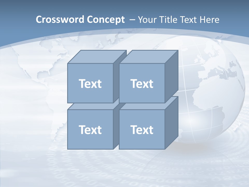 Symbol Global Arrow PowerPoint Template