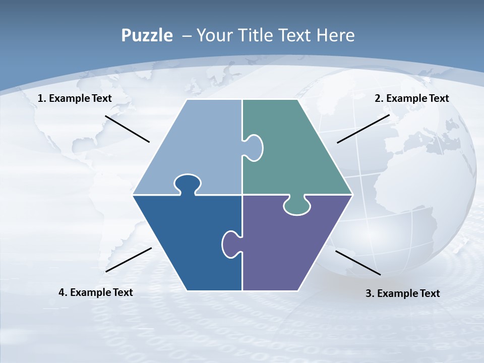 Symbol Global Arrow PowerPoint Template