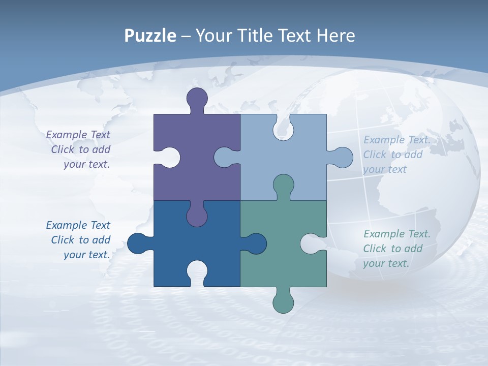 Symbol Global Arrow PowerPoint Template