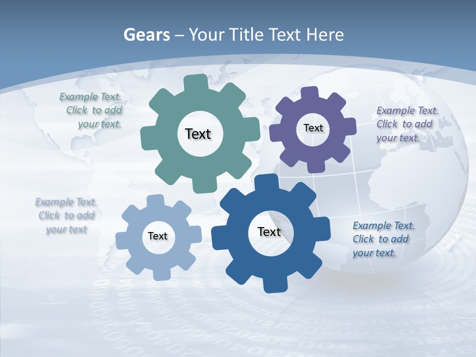 Symbol Global Arrow PowerPoint Template