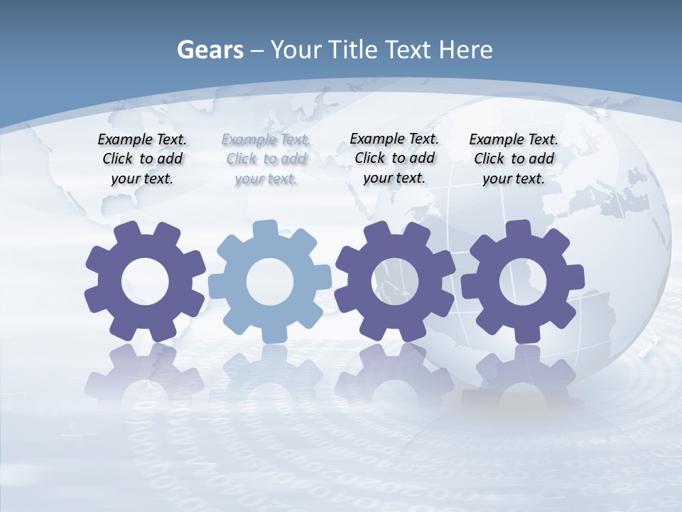 Symbol Global Arrow PowerPoint Template