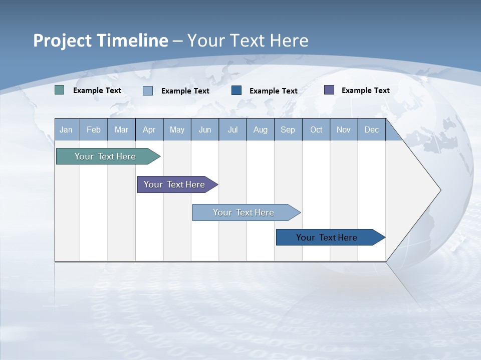 Symbol Global Arrow PowerPoint Template