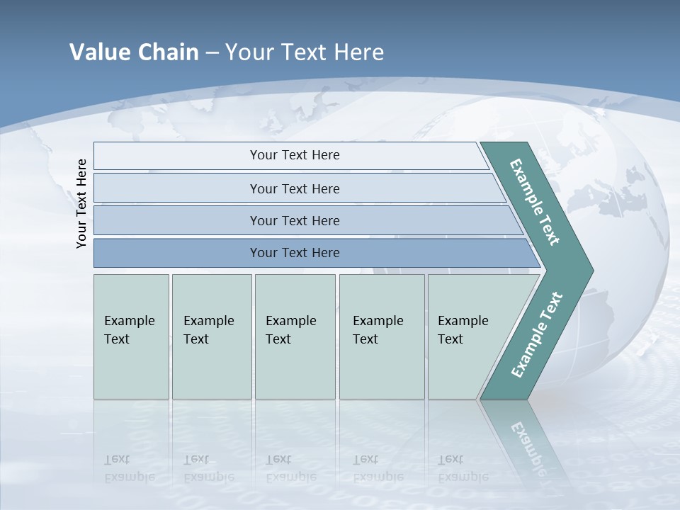 Symbol Global Arrow PowerPoint Template