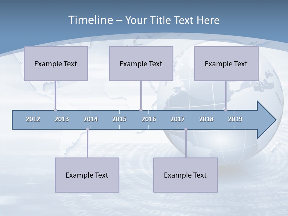 Symbol Global Arrow PowerPoint Template