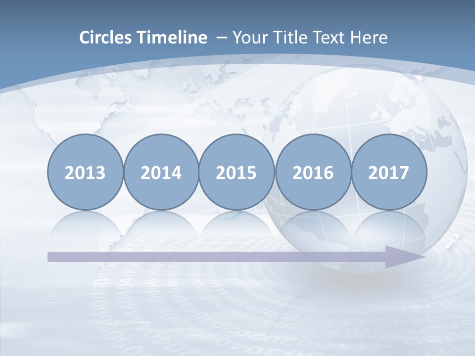 Symbol Global Arrow PowerPoint Template