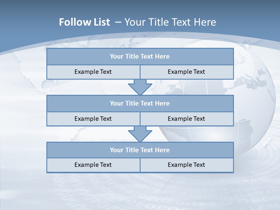 Symbol Global Arrow PowerPoint Template