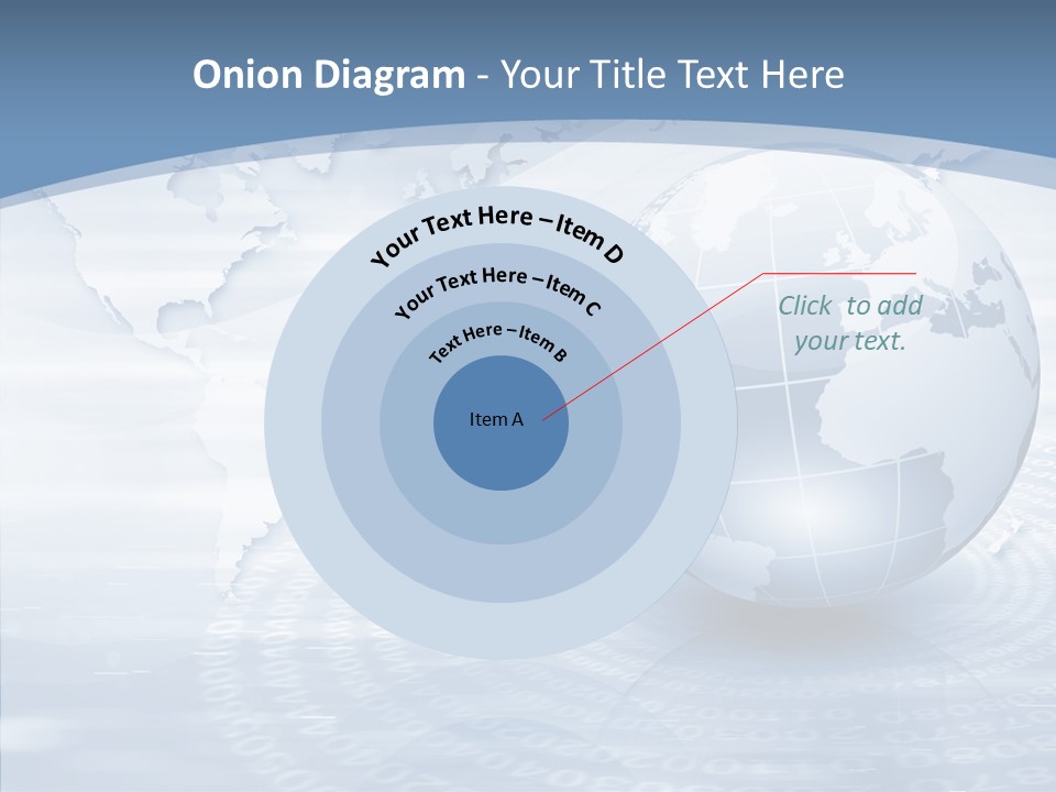 Symbol Global Arrow PowerPoint Template