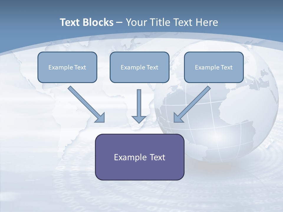 Symbol Global Arrow PowerPoint Template