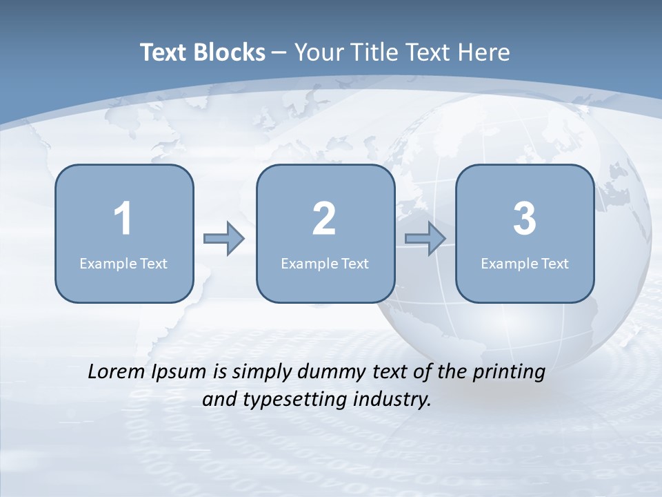 Symbol Global Arrow PowerPoint Template