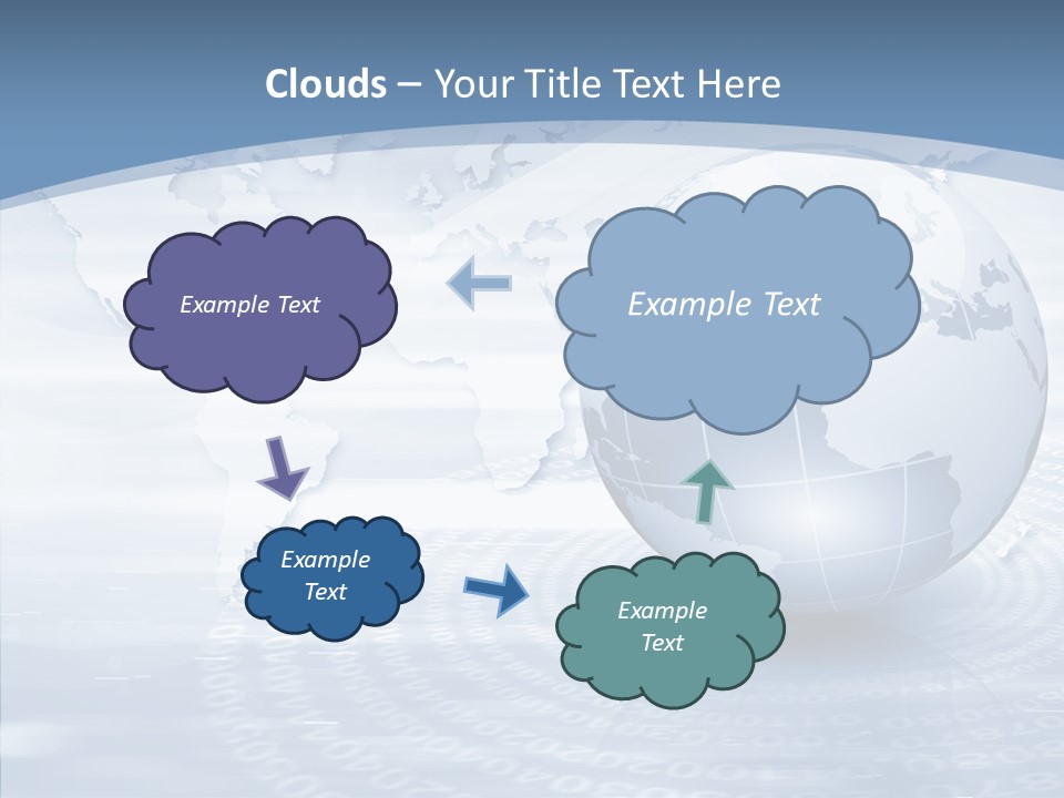 Symbol Global Arrow PowerPoint Template