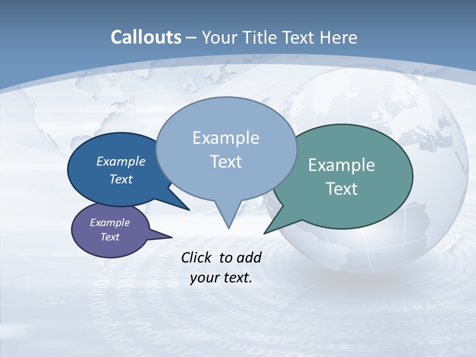 Symbol Global Arrow PowerPoint Template