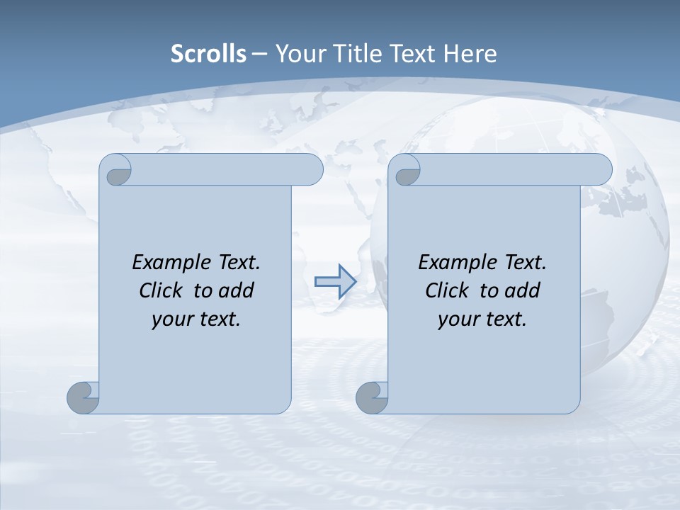 Symbol Global Arrow PowerPoint Template