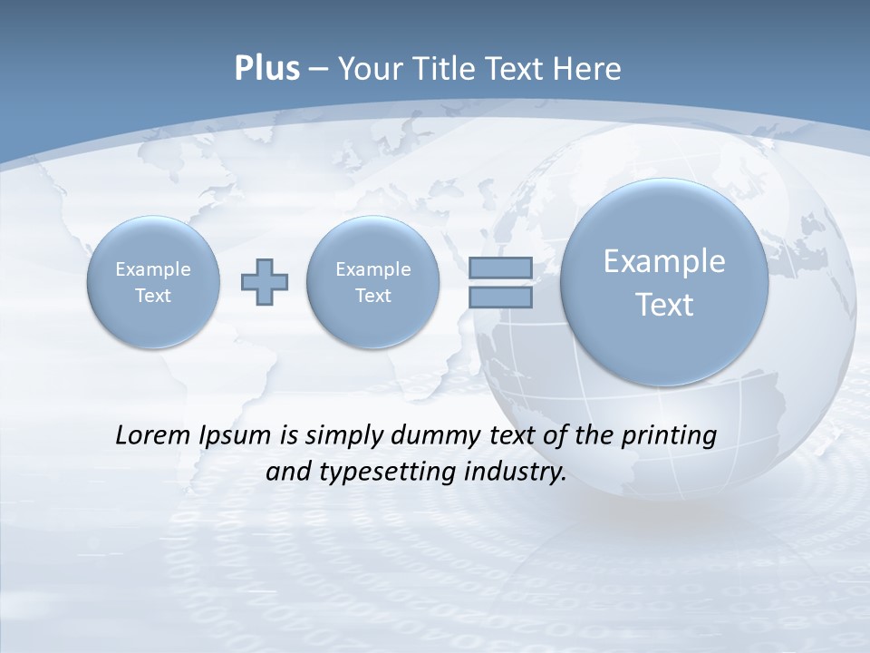Symbol Global Arrow PowerPoint Template