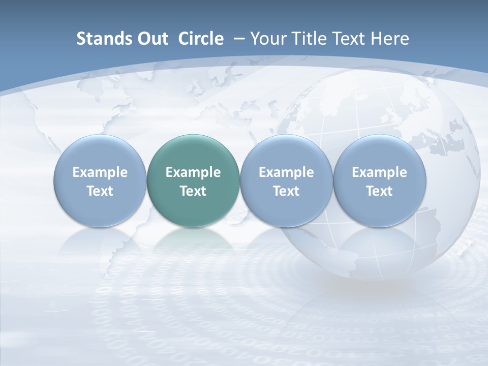 Symbol Global Arrow PowerPoint Template