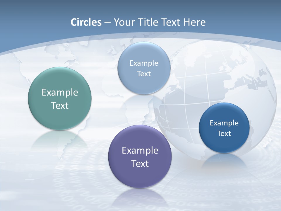 Symbol Global Arrow PowerPoint Template